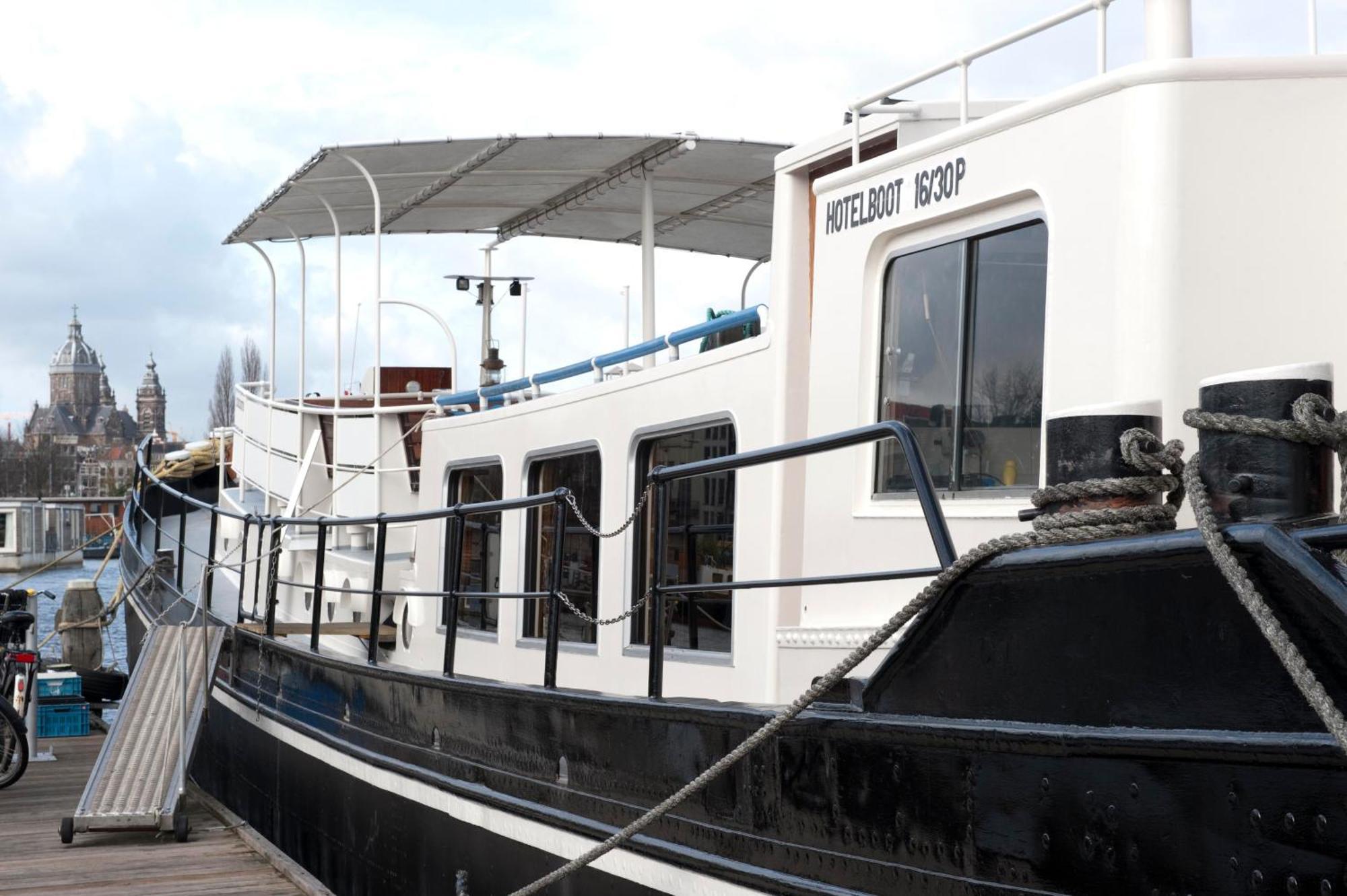 Hotelboot Zwaan Amsterdam Bagian luar foto